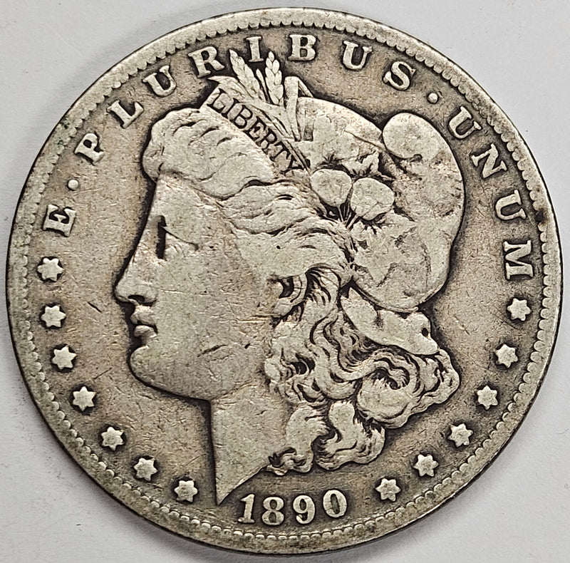 1890-CC Morgan Dollar Fine