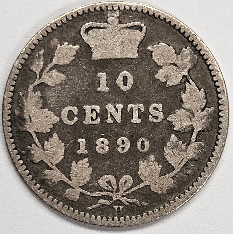 1890-H Canadian 10 Cents . . . . Very Good