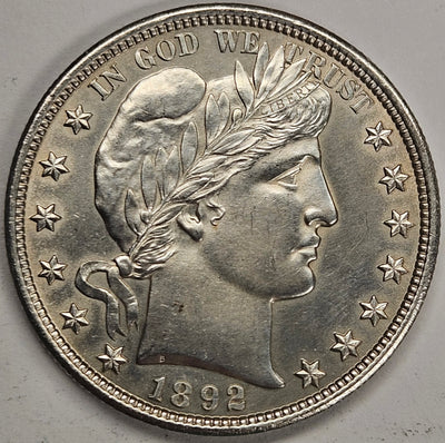 1892 Barber Half Choice Brilliant Uncirculated