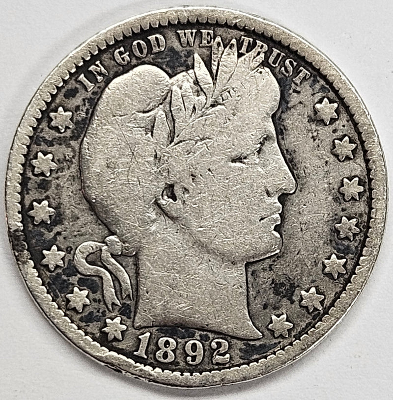 1892-O Barber Quarter . . . . Fine