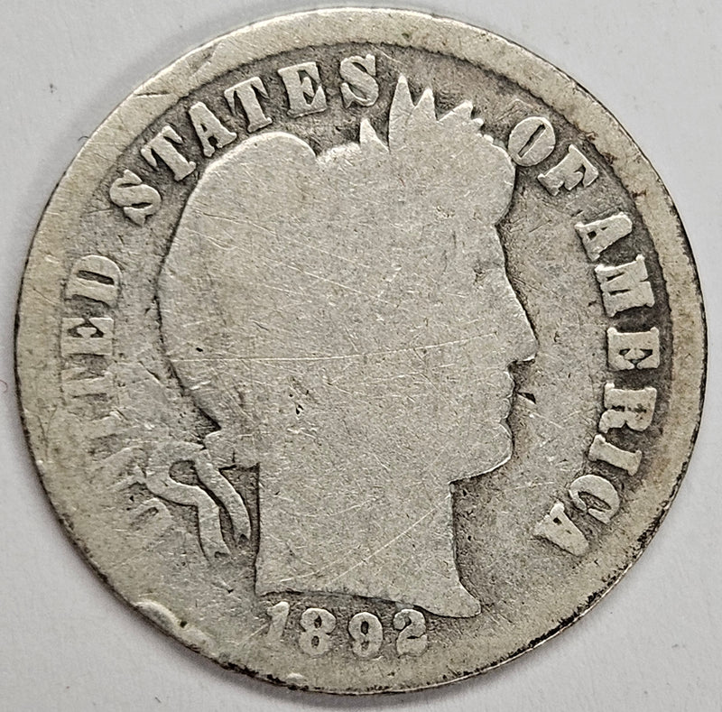 1892-O Barber Dime AG/Good