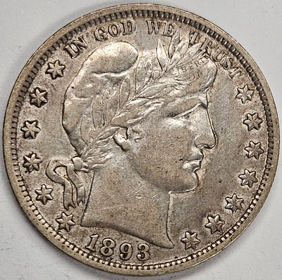 1893 Barber Half XF/AU