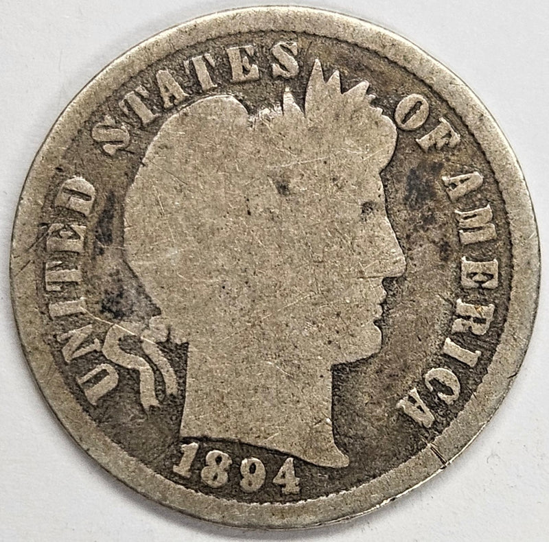 1894 Barber Dime . . . . Good