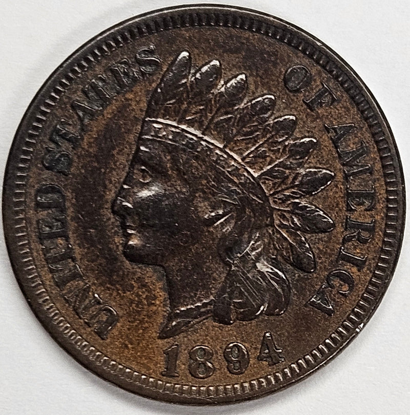 1894 Indian Cent . . . . Choice About Uncirculated