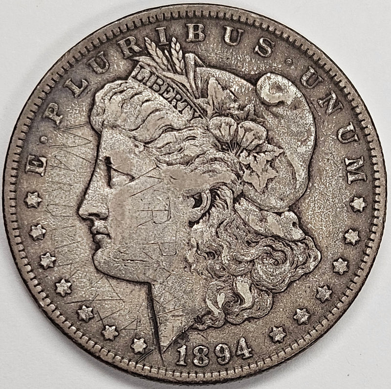 1894-O Morgan Dollar . . . . VF graffiti