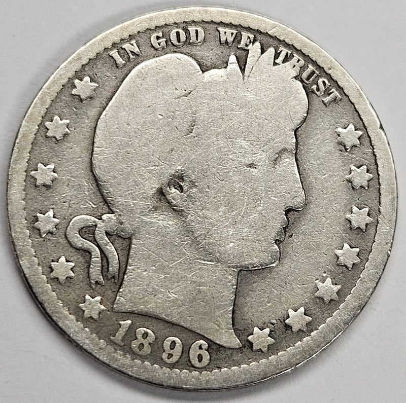 1896-O Barber Quarter . . . . Good