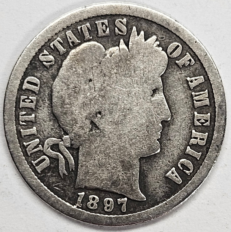 1897-S Barber Dime . . . . Good