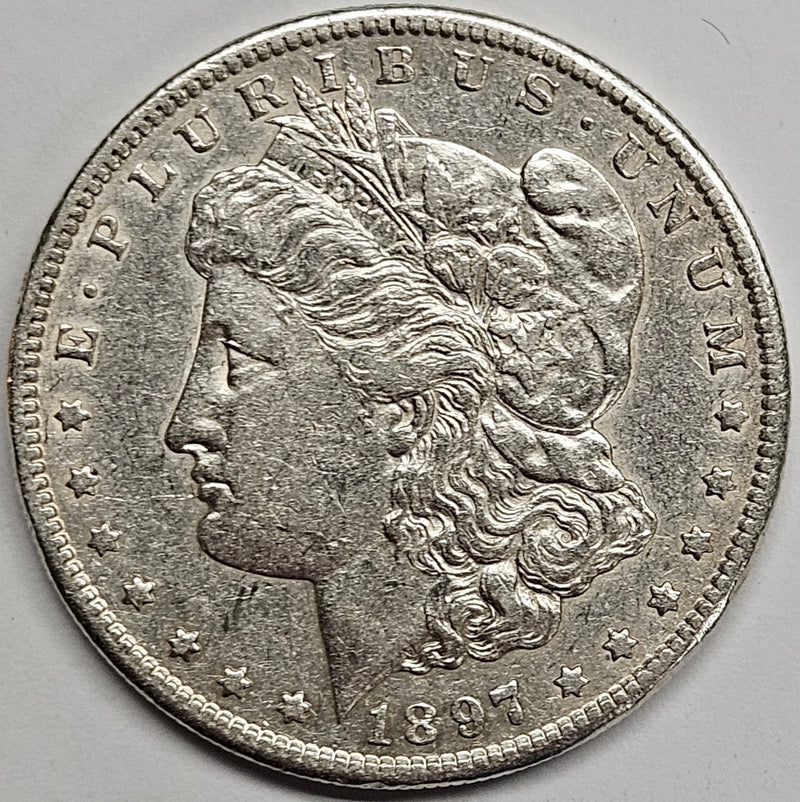 1897-S Morgan Dollar . . . . XF surface issues