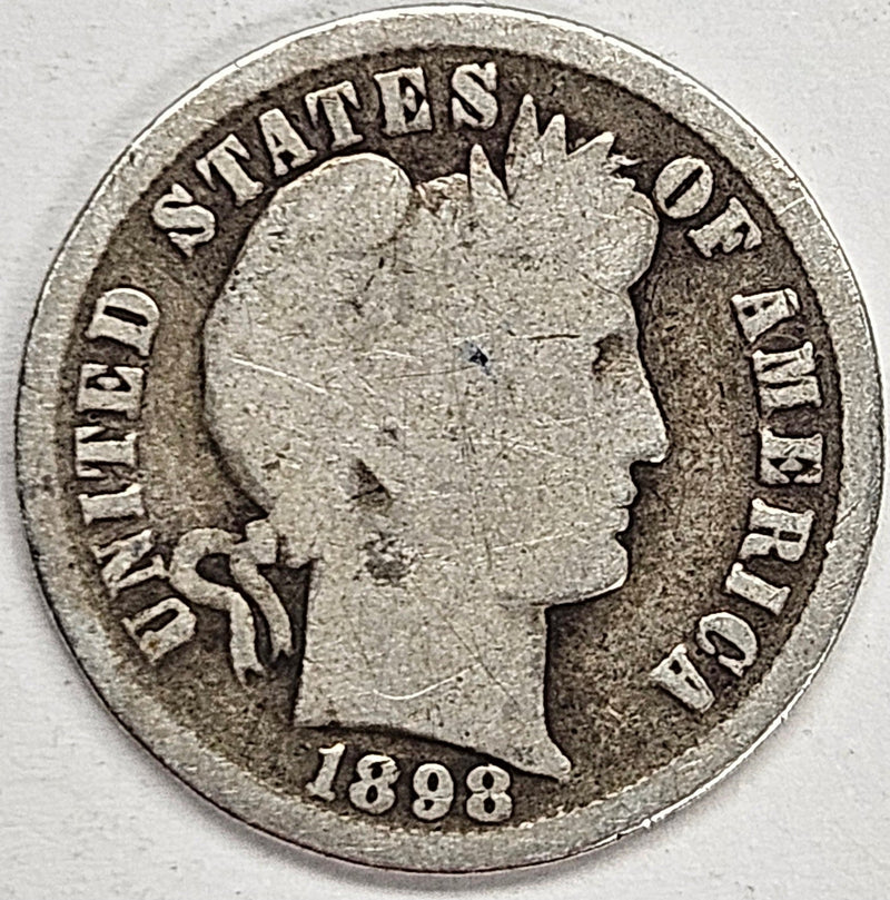 1898 Barber Dime . . . . Good