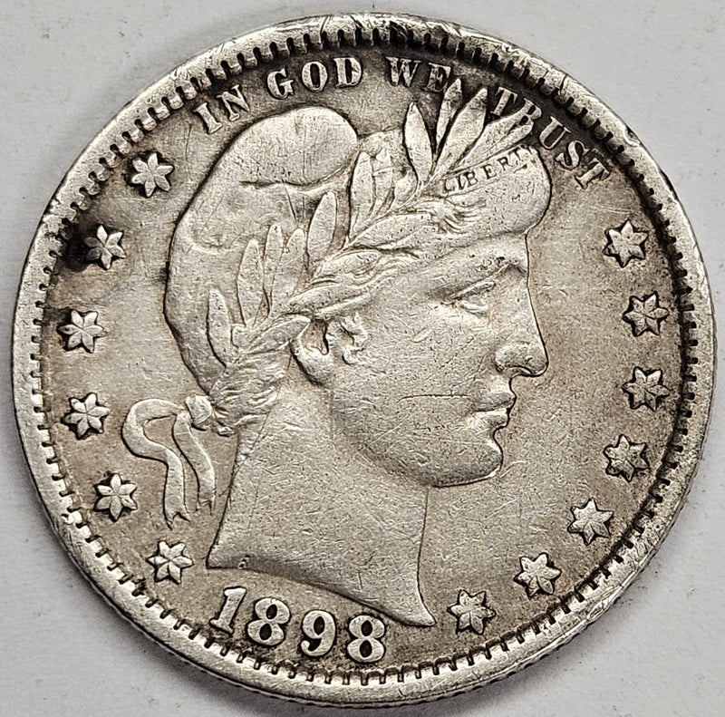 1898 Barber Quarter . . . . Extremely Fine