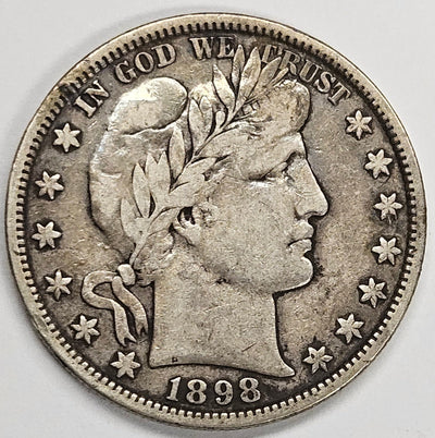 1898 Barber Half Very Fine