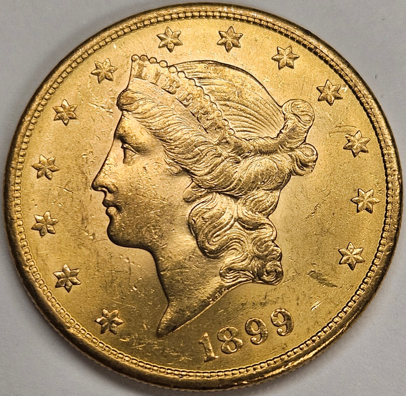 1899-S $20.00 Liberty Gold . . . . Choice Brilliant Uncirculated