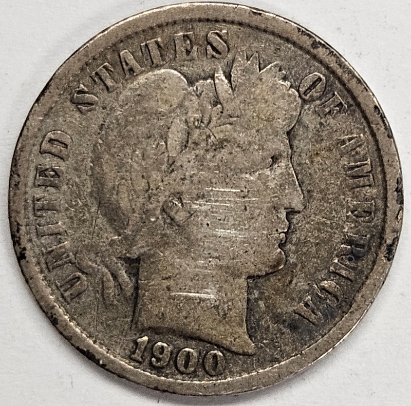 1900 Barber Dime . . . . Very Good