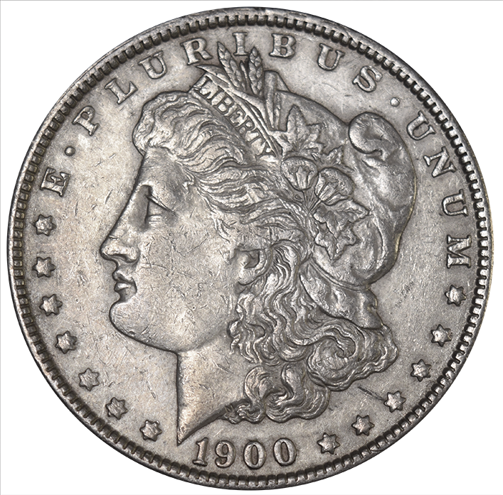 1900 Morgan Dollar Choice About Uncirculated