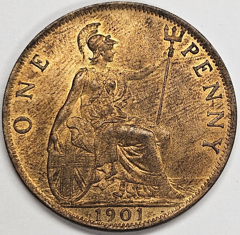 1901 British Large Cent . . . . Choice BU Red