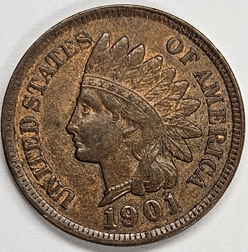 1901 Indian Cent . . . . Choice BU Red/Brown