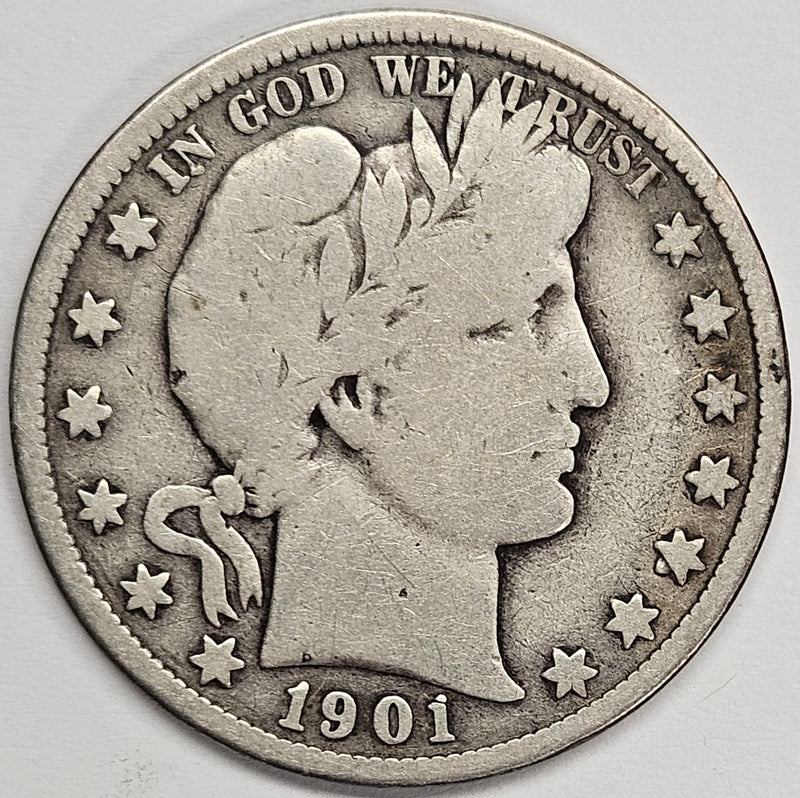 1901-S Barber Half Very Good