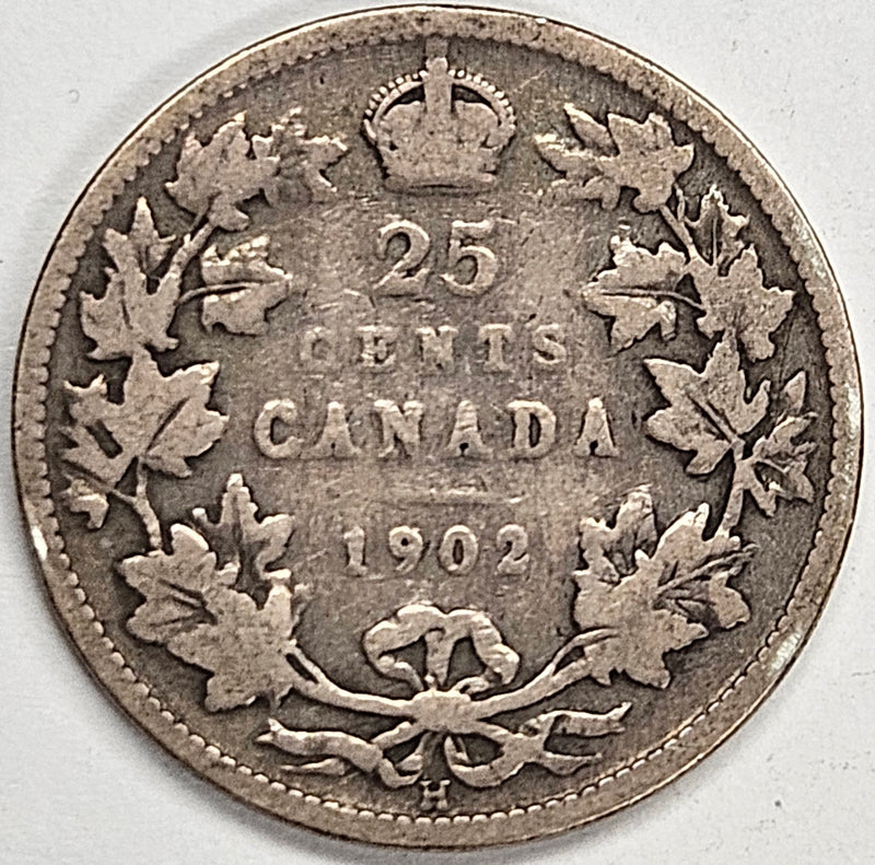 1902-H Canadian Quarter . . . . Fine