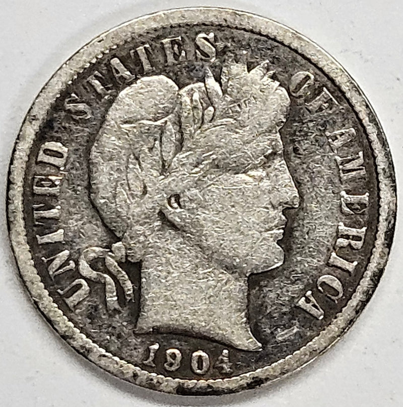 1904 Barber Dime . . . . Fine