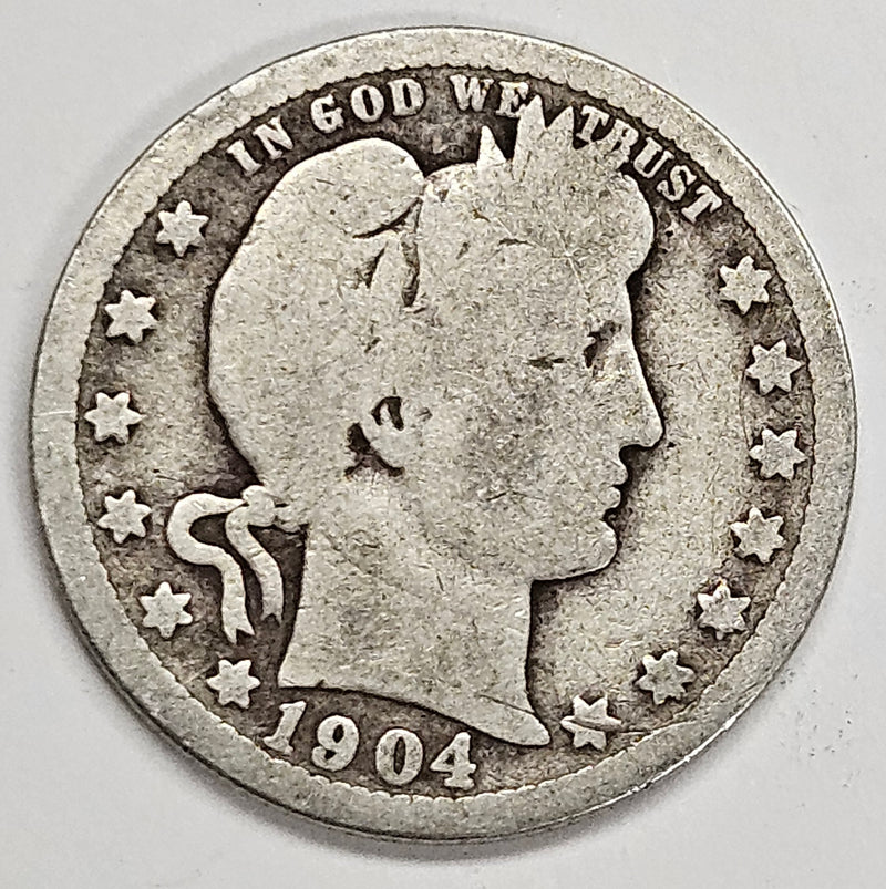 1904 Barber Quarter . . . . Good