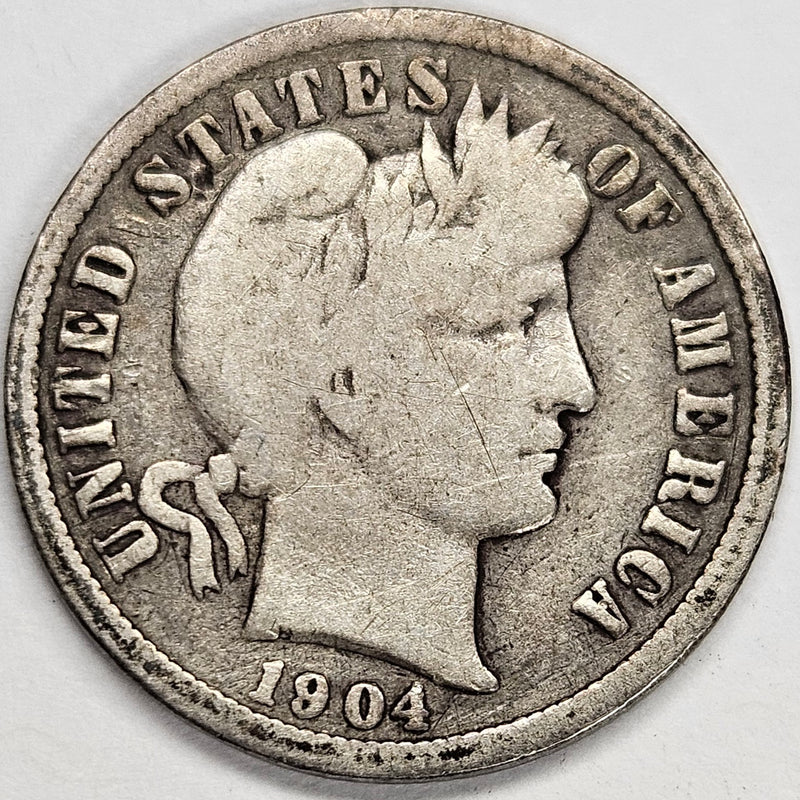 1904-S Barber Dime . . . . Very Good