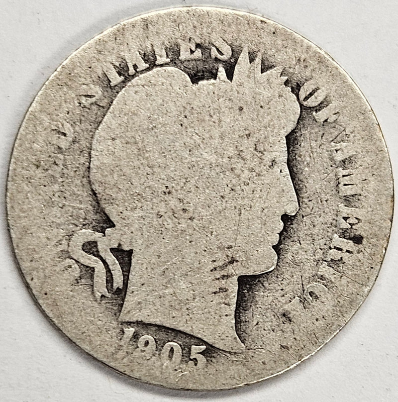 1905 Barber Dime . . . . About Good