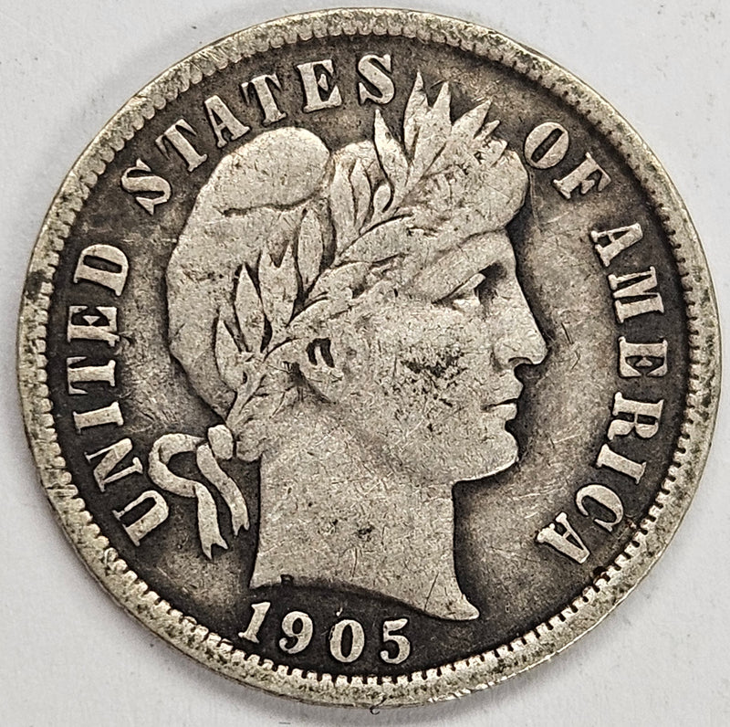 1905 Barber Dime Extremely Fine