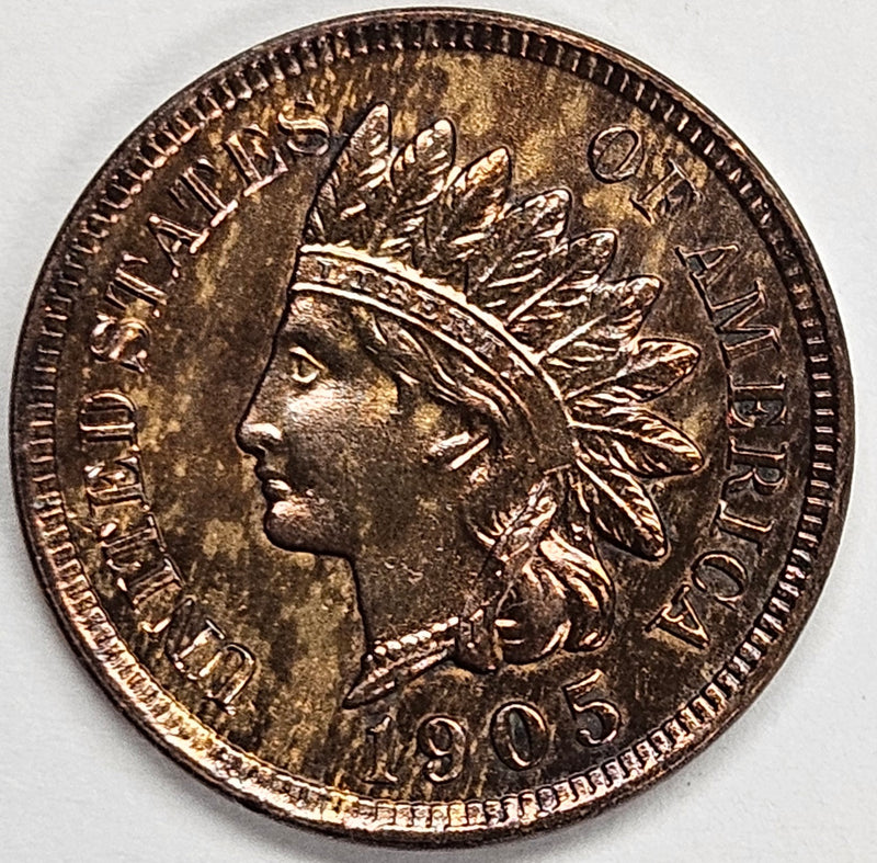 1905 Indian Cent . . . . Gem BU Red/Brown