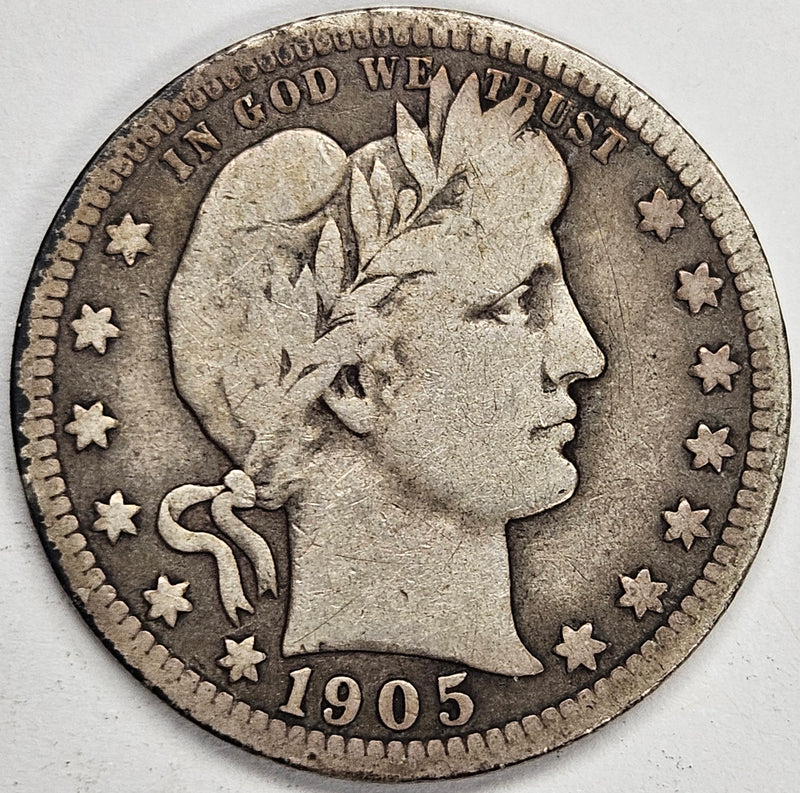 1905-O Barber Quarter . . . . Very Good