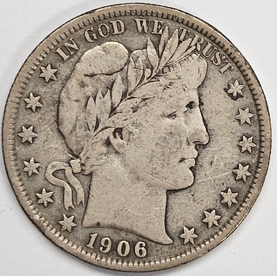 1906 Barber Half Very Fine