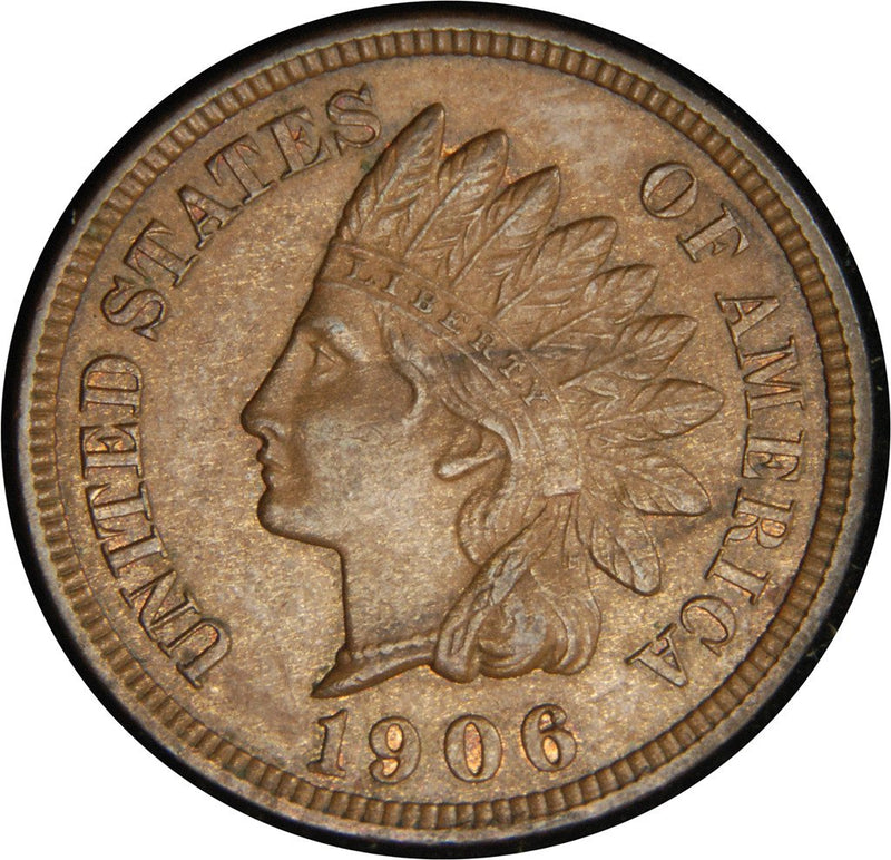 1906 Indian Cent Gem Uncirculated Brown