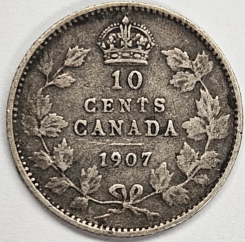 1907 Canadian 10 Cents . . . . Very Fine