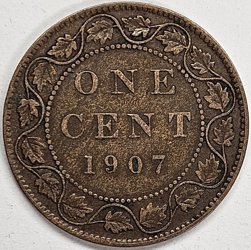 1907 Canadian Cent . . . . Choice About Uncirculated