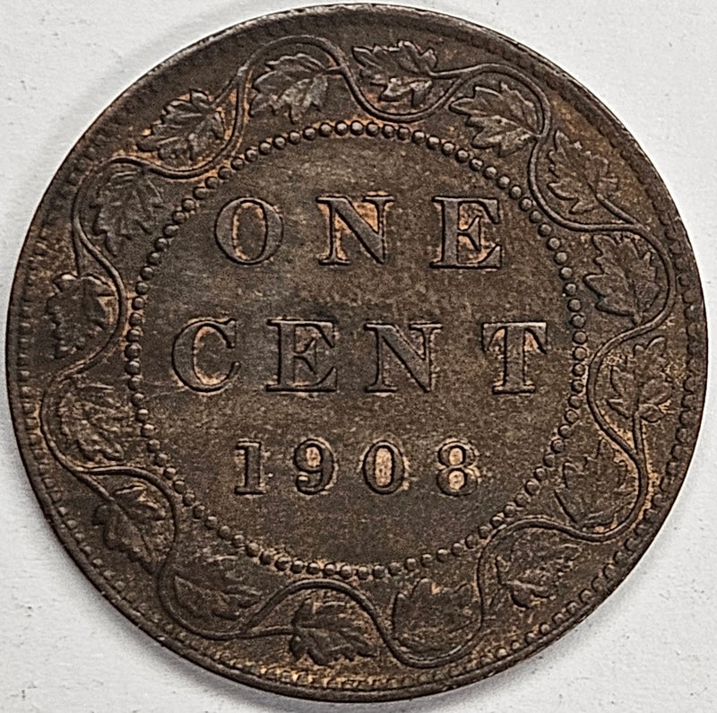 1908 Canadian Cent . . . . Choice About Uncirculated