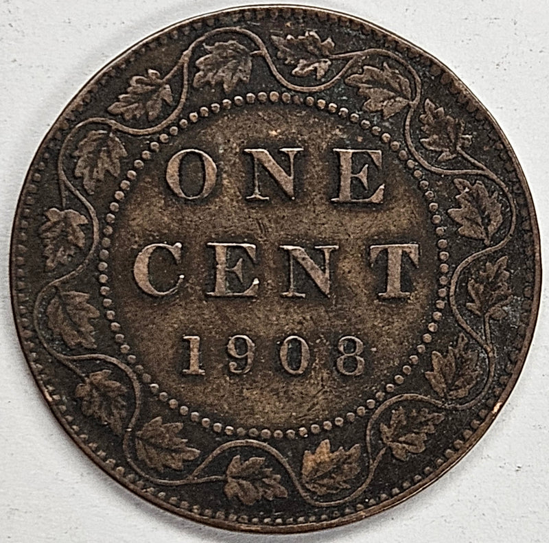 1908 Canadian Cent . . . . Very Fine