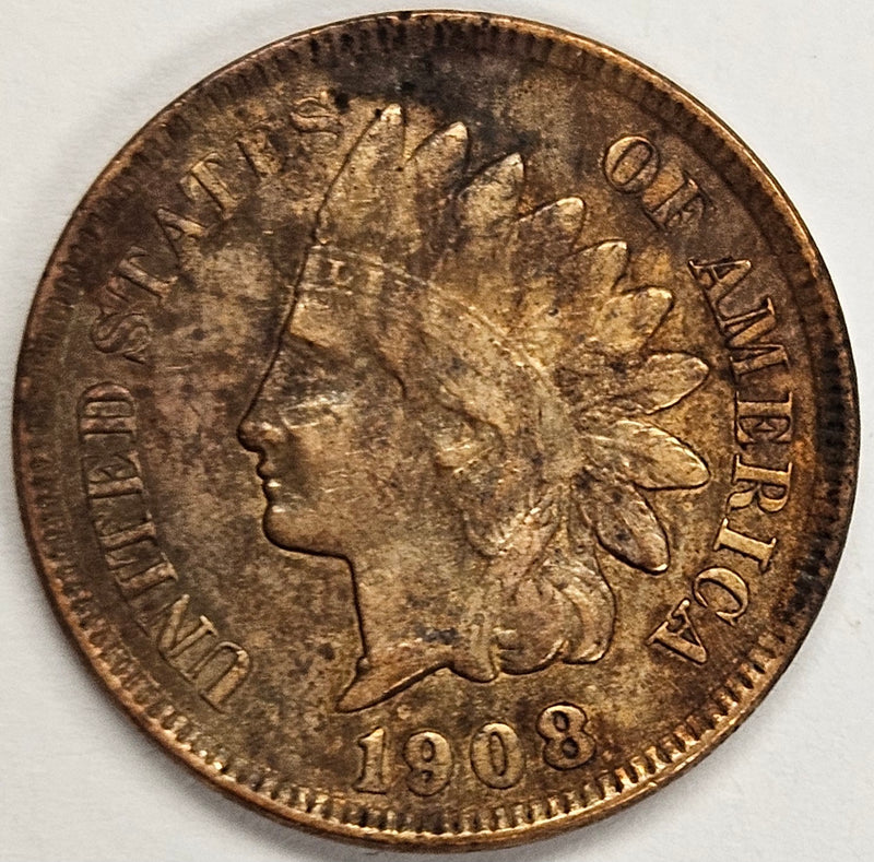 1908 Indian Cent . . . . VF corrosion