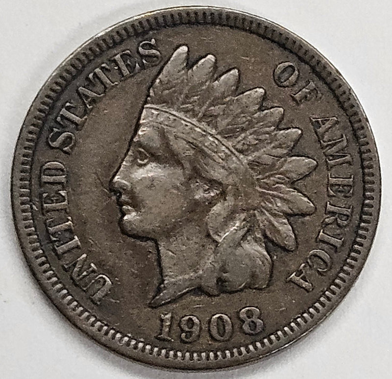 1908-S Indian Cent Extremely Fine