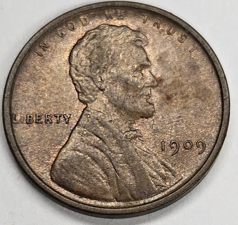 1909 Lincoln Cent Choice BU Red/Brown