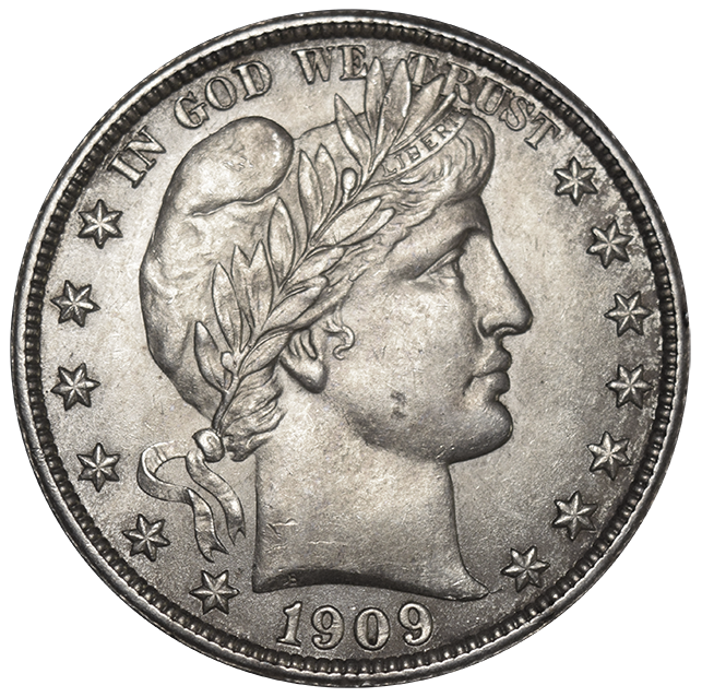 1909 Barber Half . . . . Choice Brilliant Uncirculated