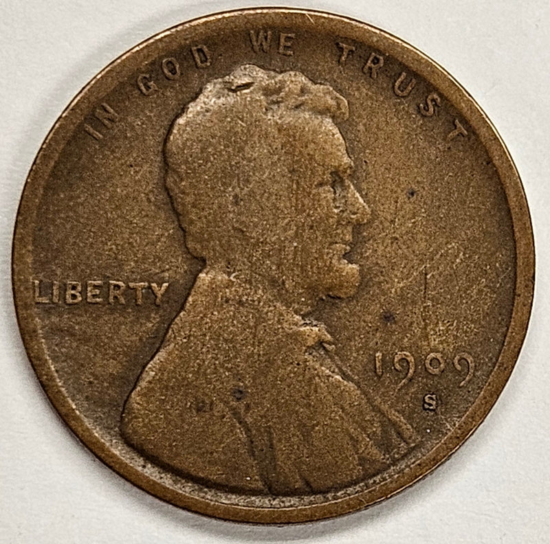 1909-S VDB Lincoln Cent . . . . Fine