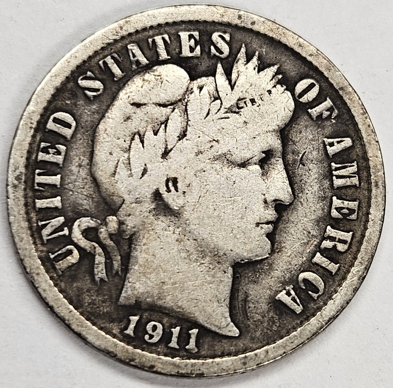 1911 Barber Dime . . . . Extremely Fine