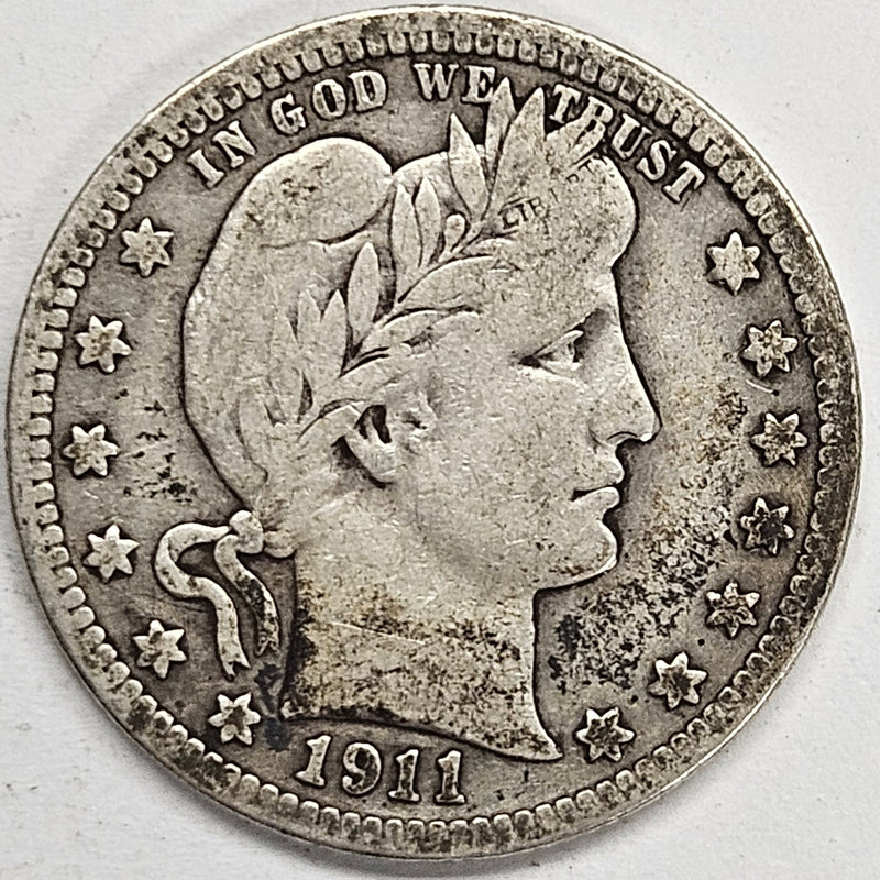 1911 Barber Quarter . . . . Very Fine