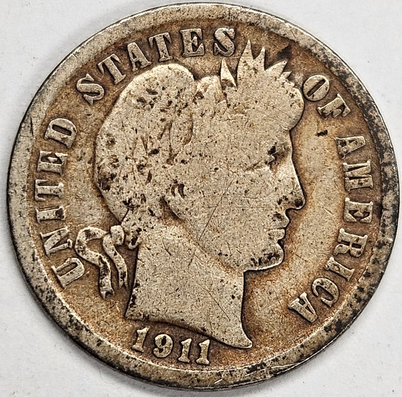 1911-D Barber Dime . . . . Fine