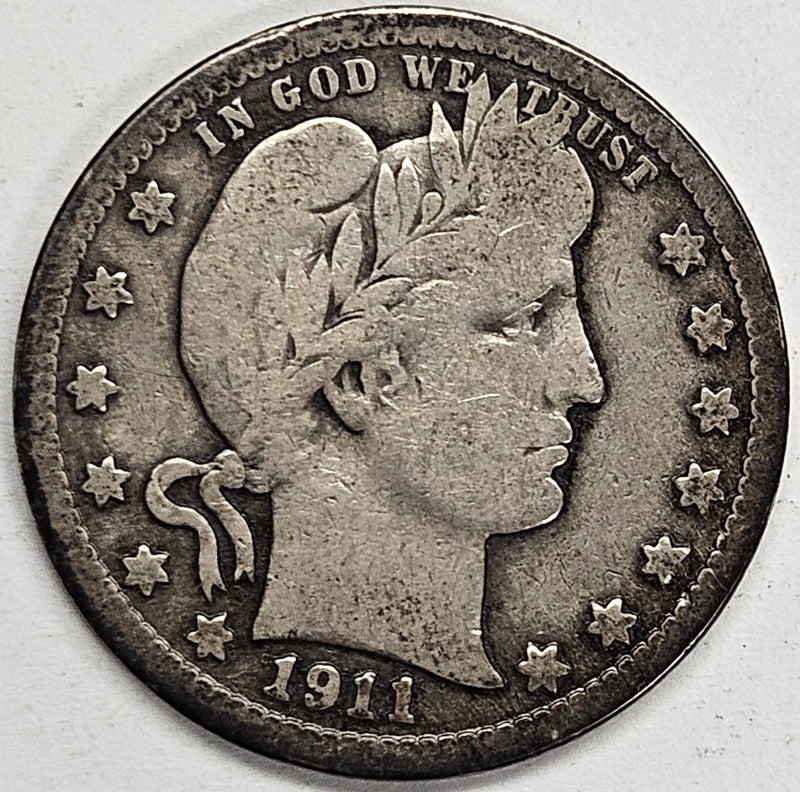 1911-S Barber Quarter . . . . Fine