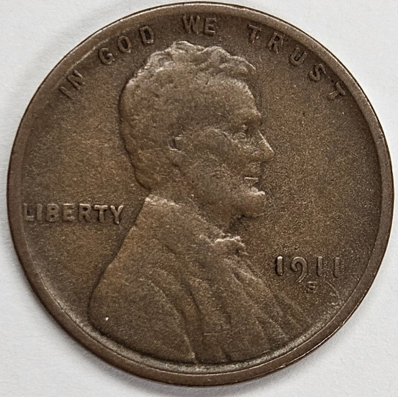 1911-S Lincoln Cent . . . . Fine