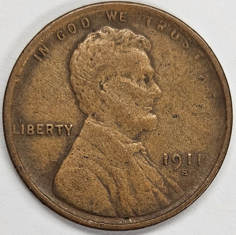 1911-S Lincoln Cent . . . . Very Fine