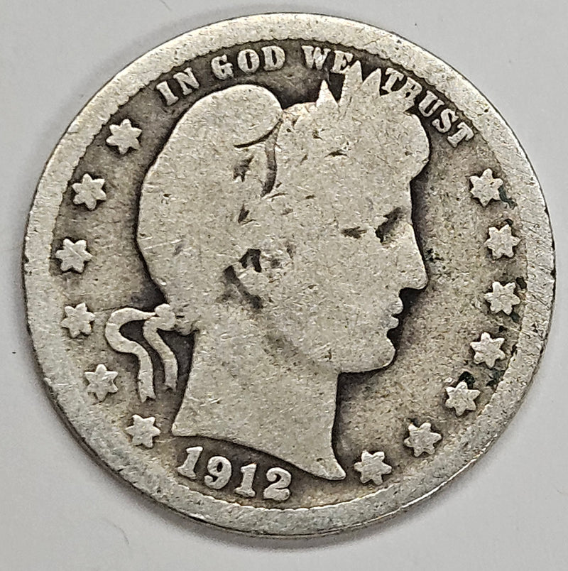 1912 Barber Quarter . . . . Good