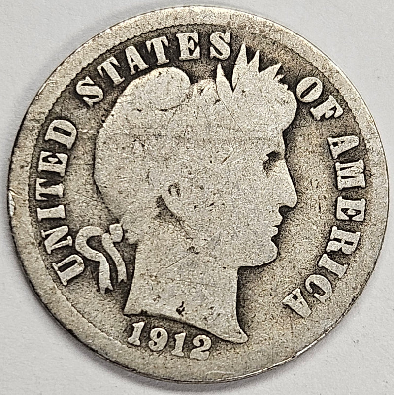 1912-S Barber Dime . . . . Good