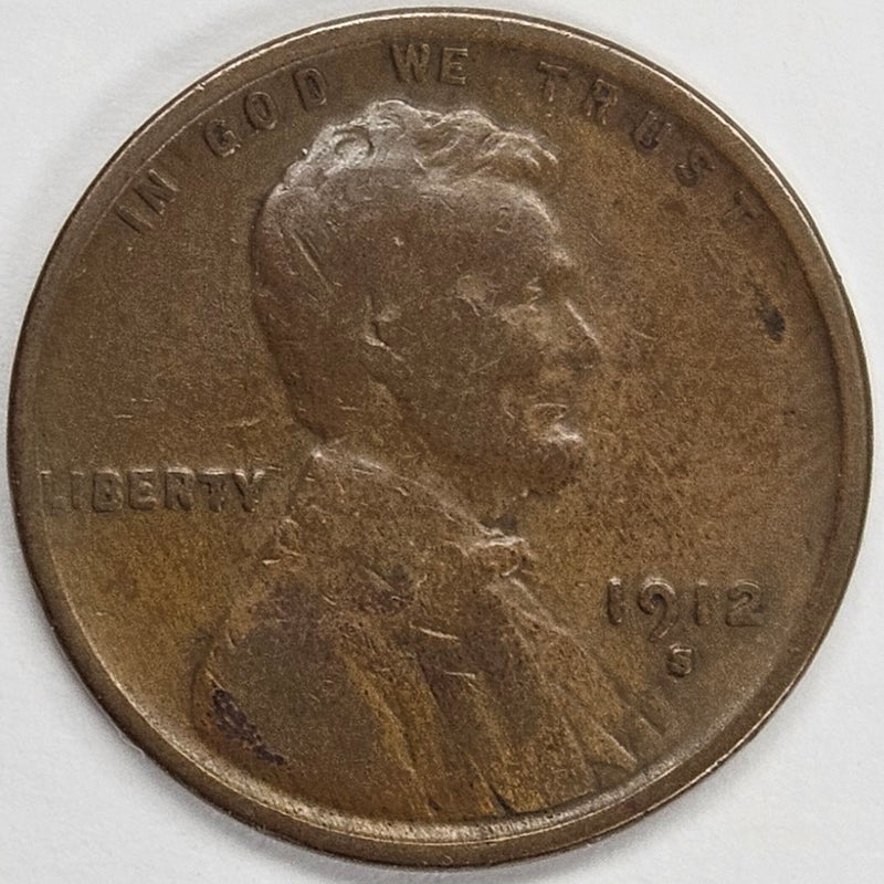 1912-S Lincoln Cent . . . . Very Good