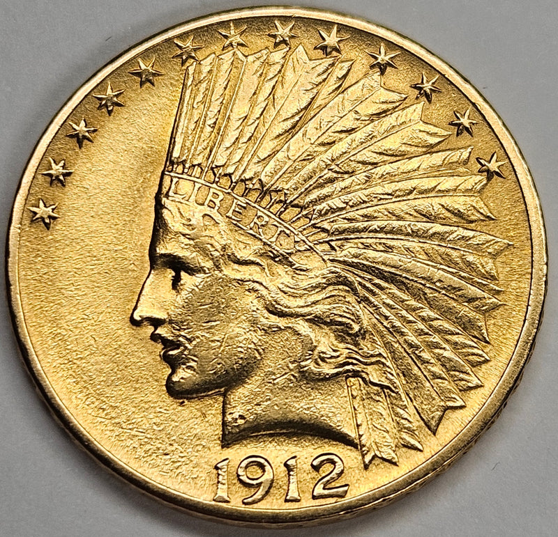 1912 $10.00 Indian Gold . . . . Select BU+